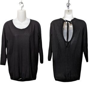 Aritzia T. BABATON Silk Cashmere Scoop Tie Back Sweater XS
